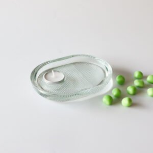 Menu Melt kandelaar massief glas