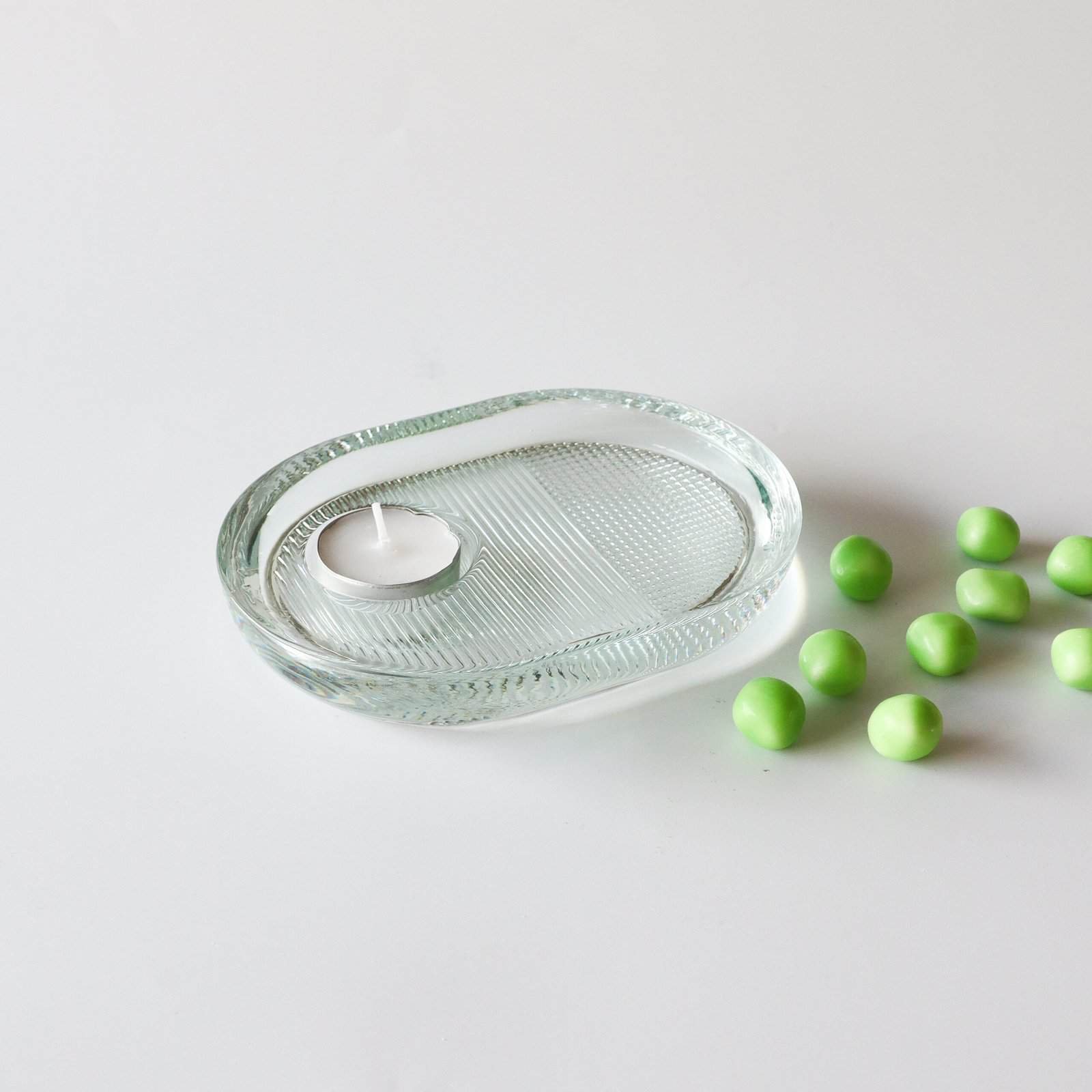 Menu Melt kandelaar massief glas