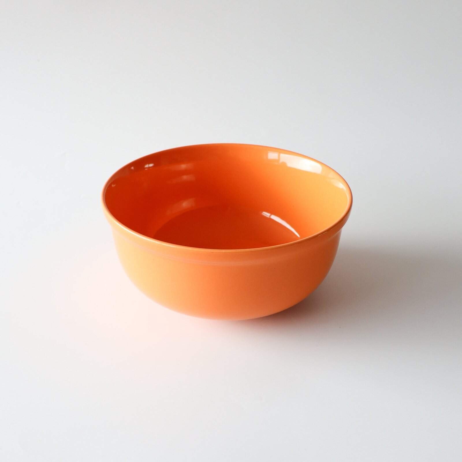 Vintage oranje aardewerk schaal - Afbeelding 3