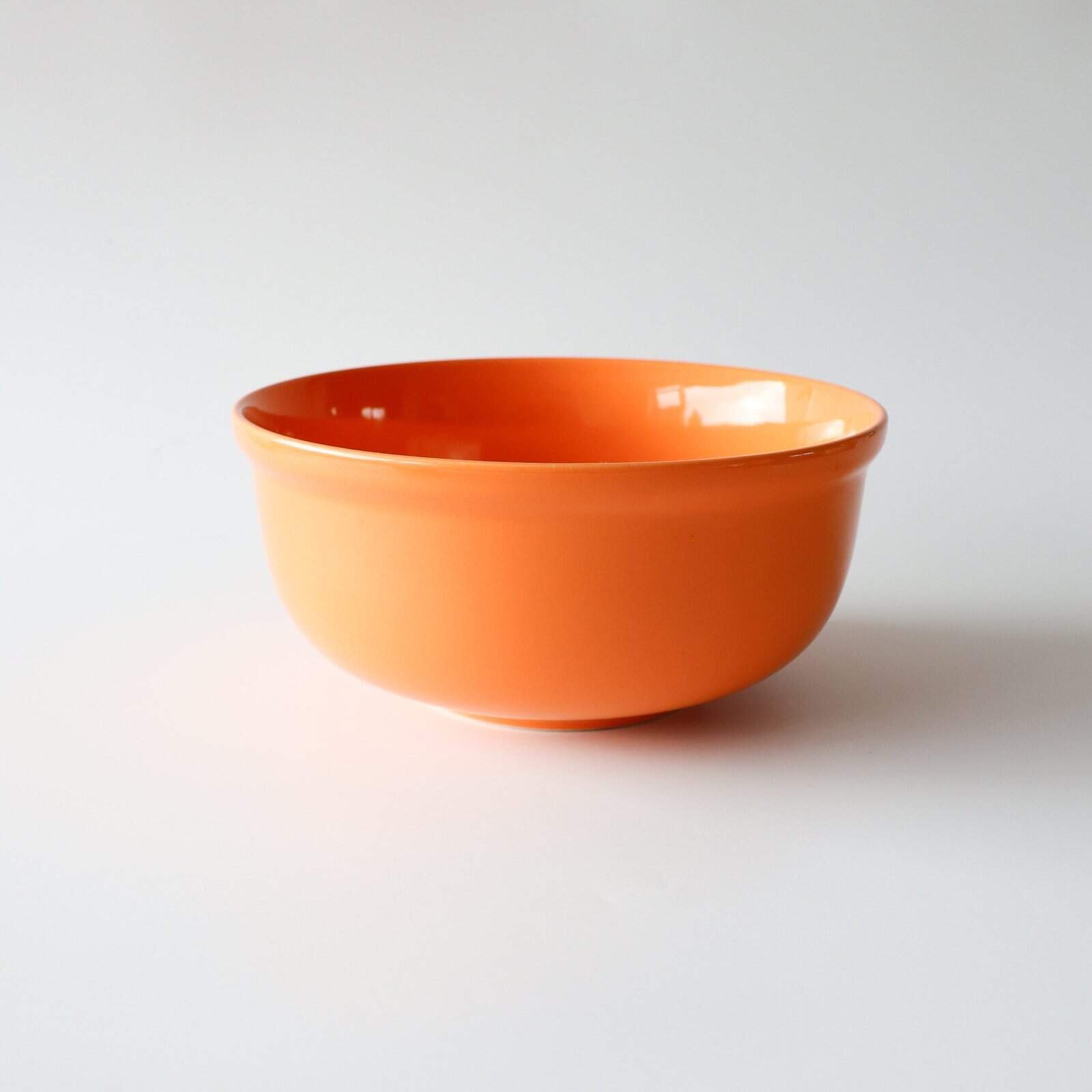 Vintage oranje aardewerk schaal - Afbeelding 2