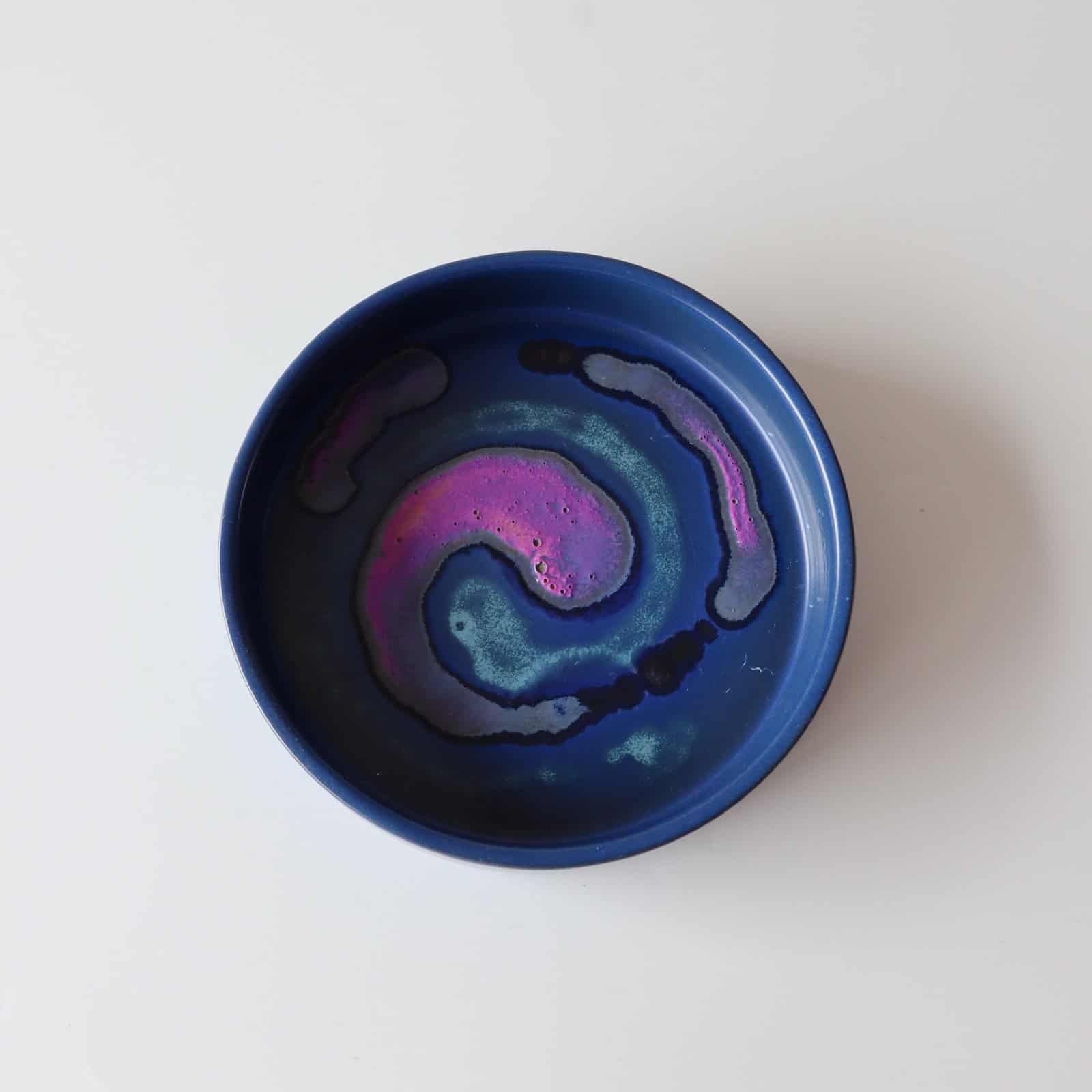 Knabstrup aardewerk schaal blauw - Afbeelding 2