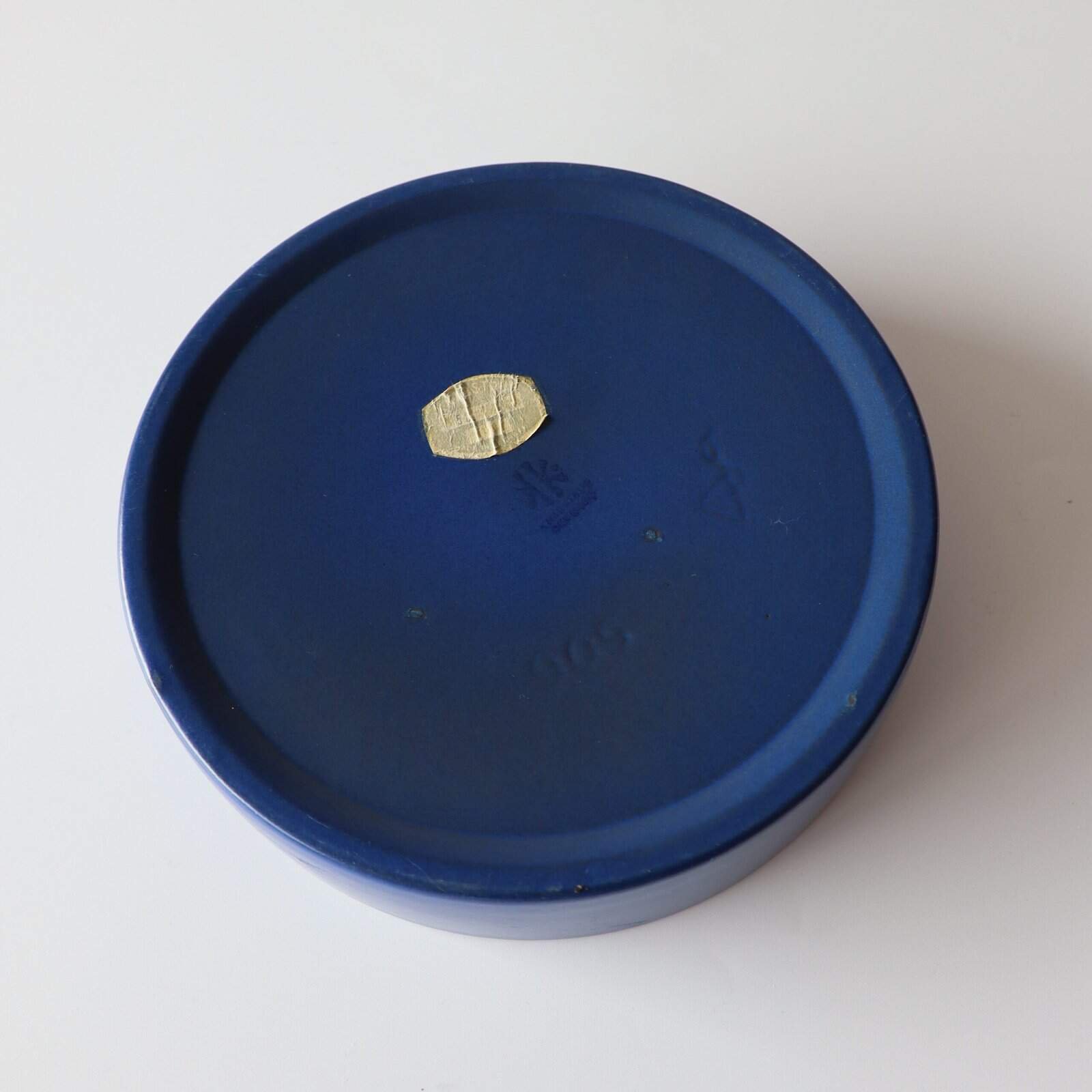 Knabstrup aardewerk schaal blauw - Afbeelding 4