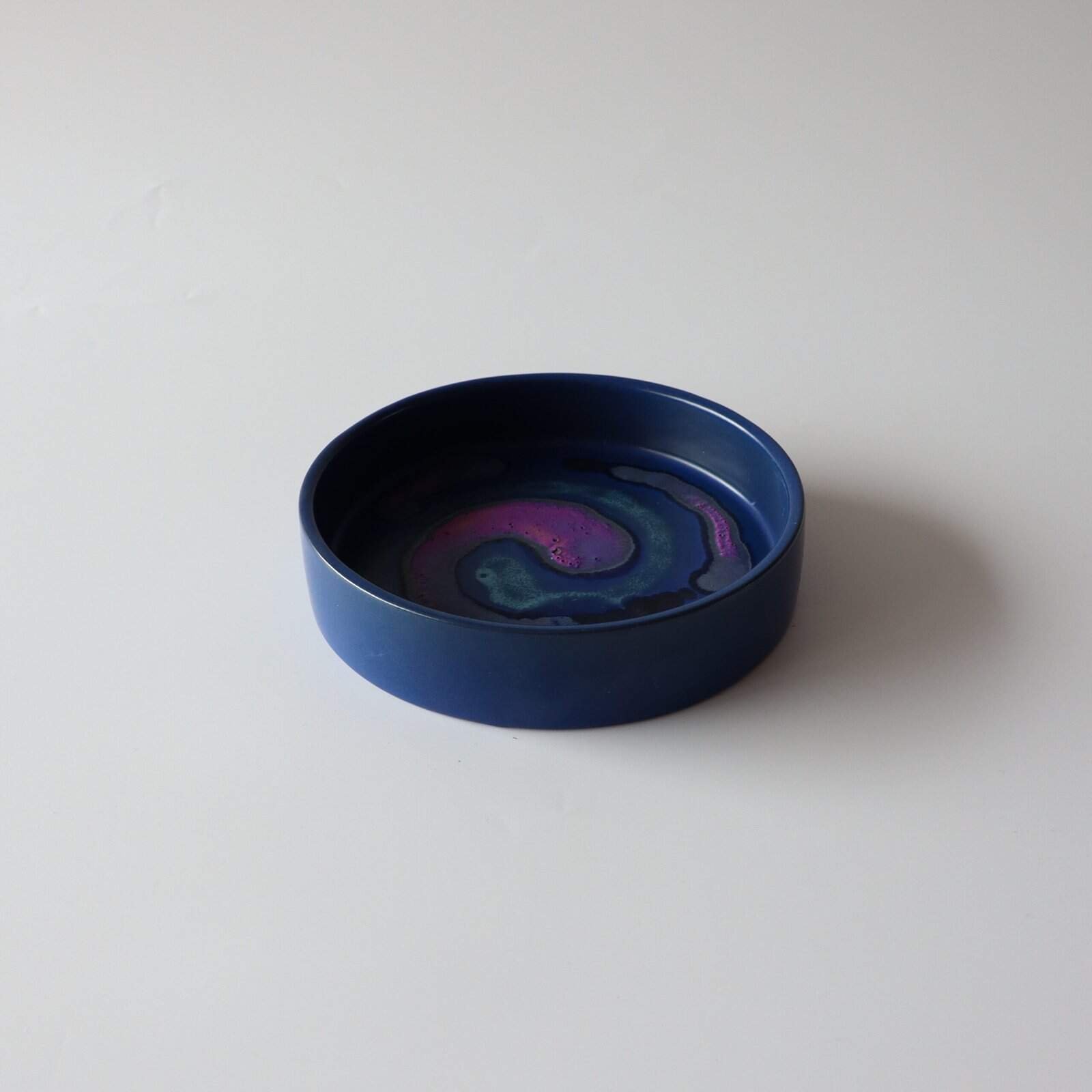 Knabstrup aardewerk schaal blauw