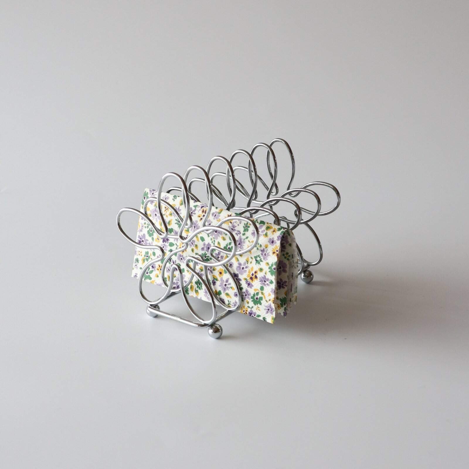 Rekje chroom met bloemen