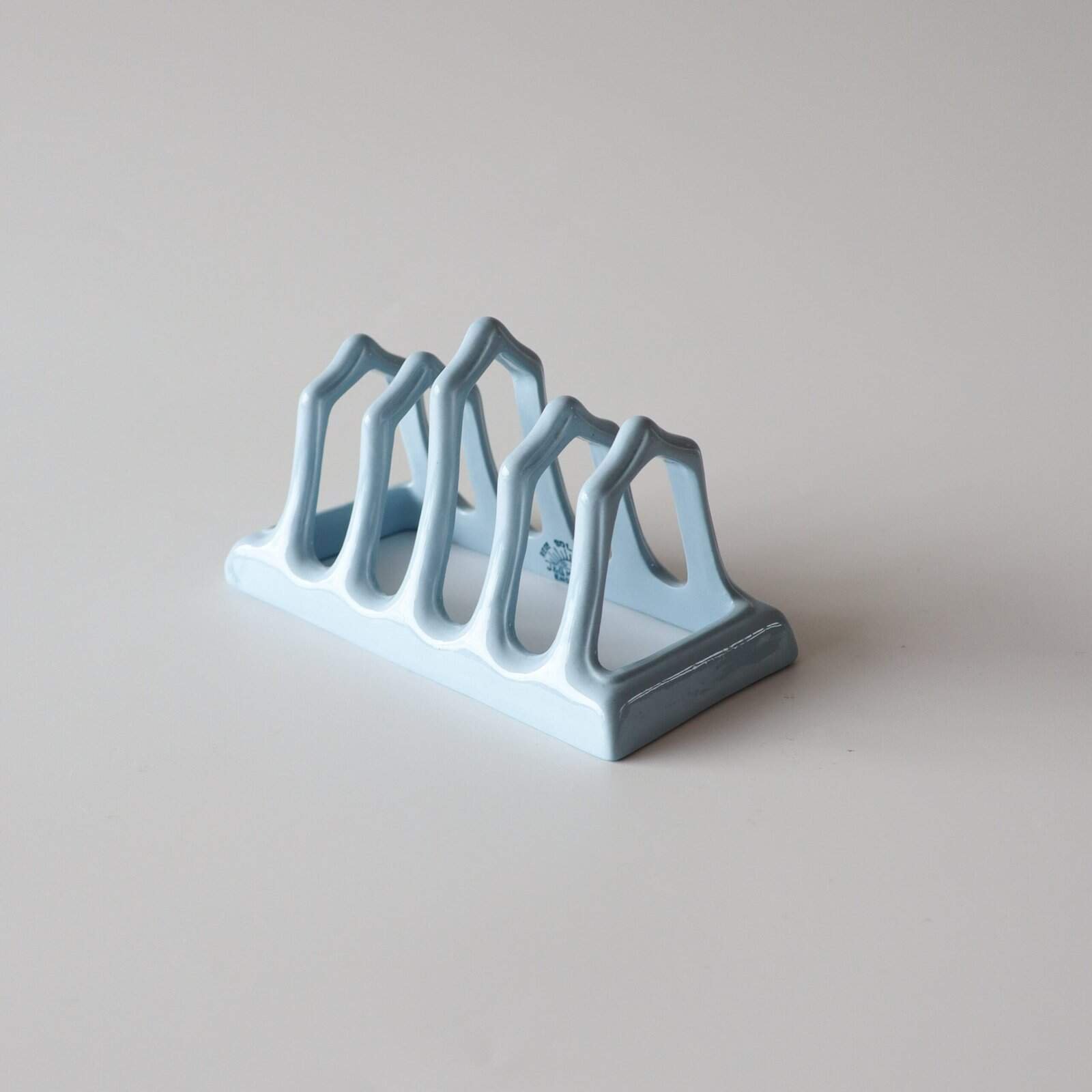 Vintage rekje aardewerk lichtblauw - Afbeelding 2