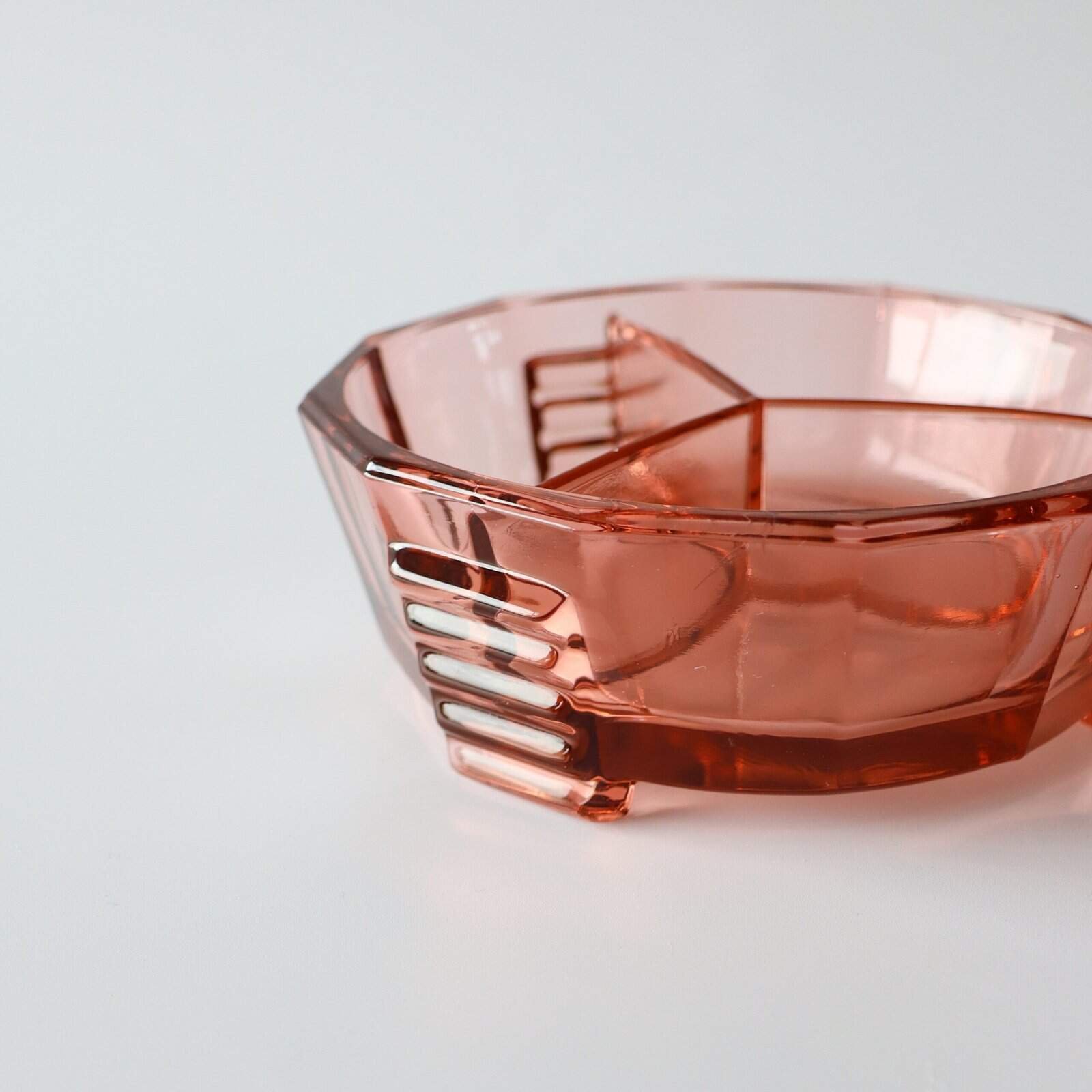 Schaaltje roze persglas vintage - Afbeelding 3