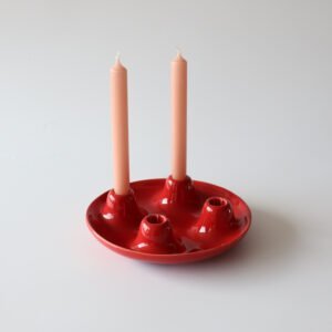 Kähler Illumina kandelaar advent rood