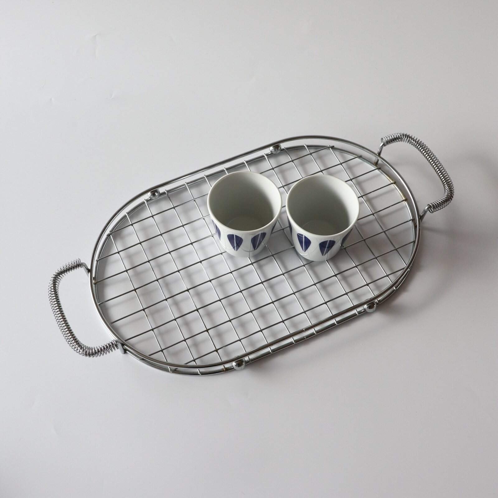 Vintage tray dienblad chroom - Afbeelding 3