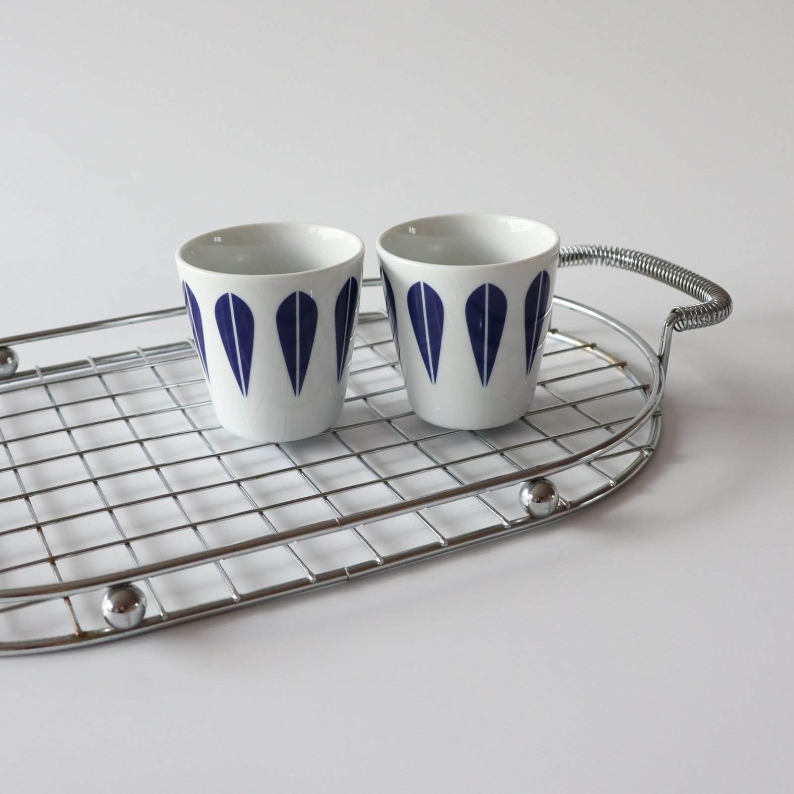 Vintage tray dienblad chroom - Afbeelding 2