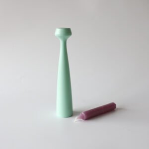 Applicata Lily houten kandelaar mintgroen