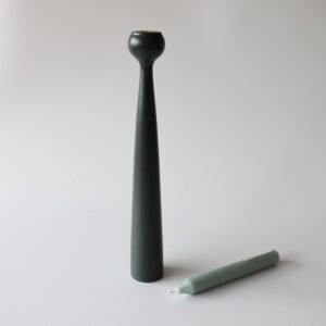 Applicata Tulip houten kandelaar grijs