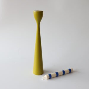 Freemover Rolf houten kandelaar geel/groen