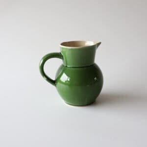 Vintage kan aardewerk groen