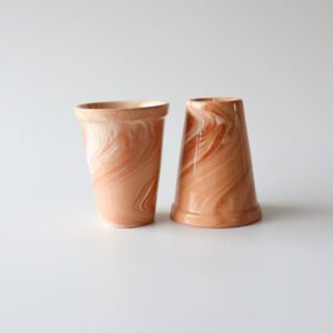 HAY aardewerk mokken terracotta - set van 2