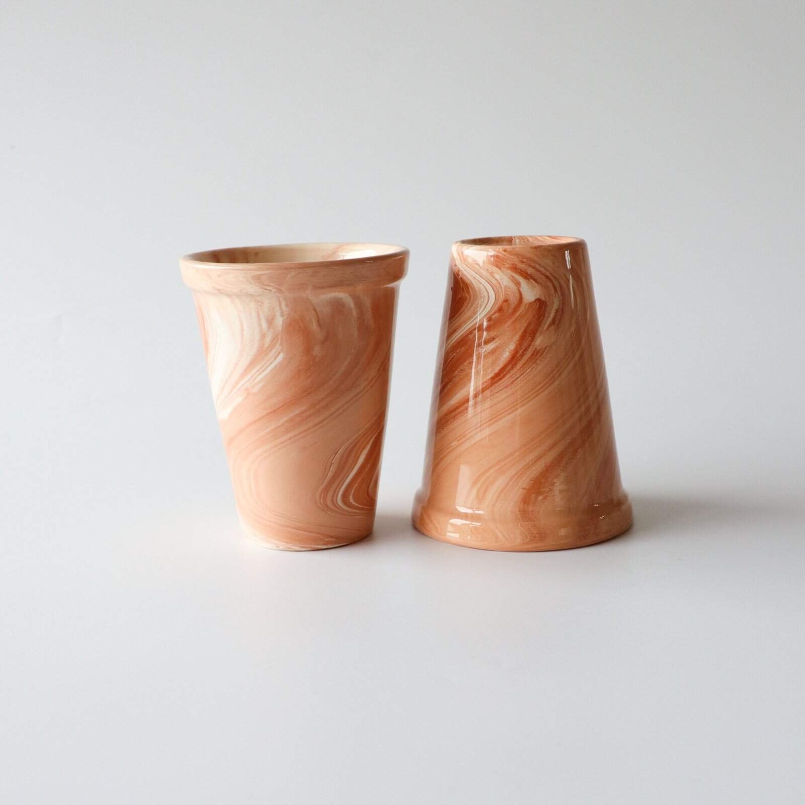 HAY aardewerk mokken terracotta - set van 2