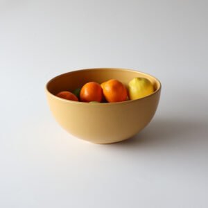 Grote oranje aardewerk schaal