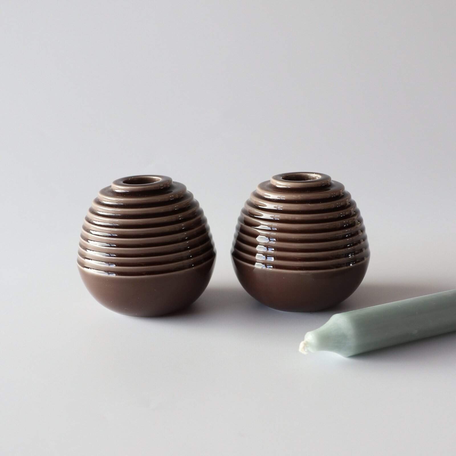 Kähler Cono kandelaar taupe - variant 4 - Afbeelding 2