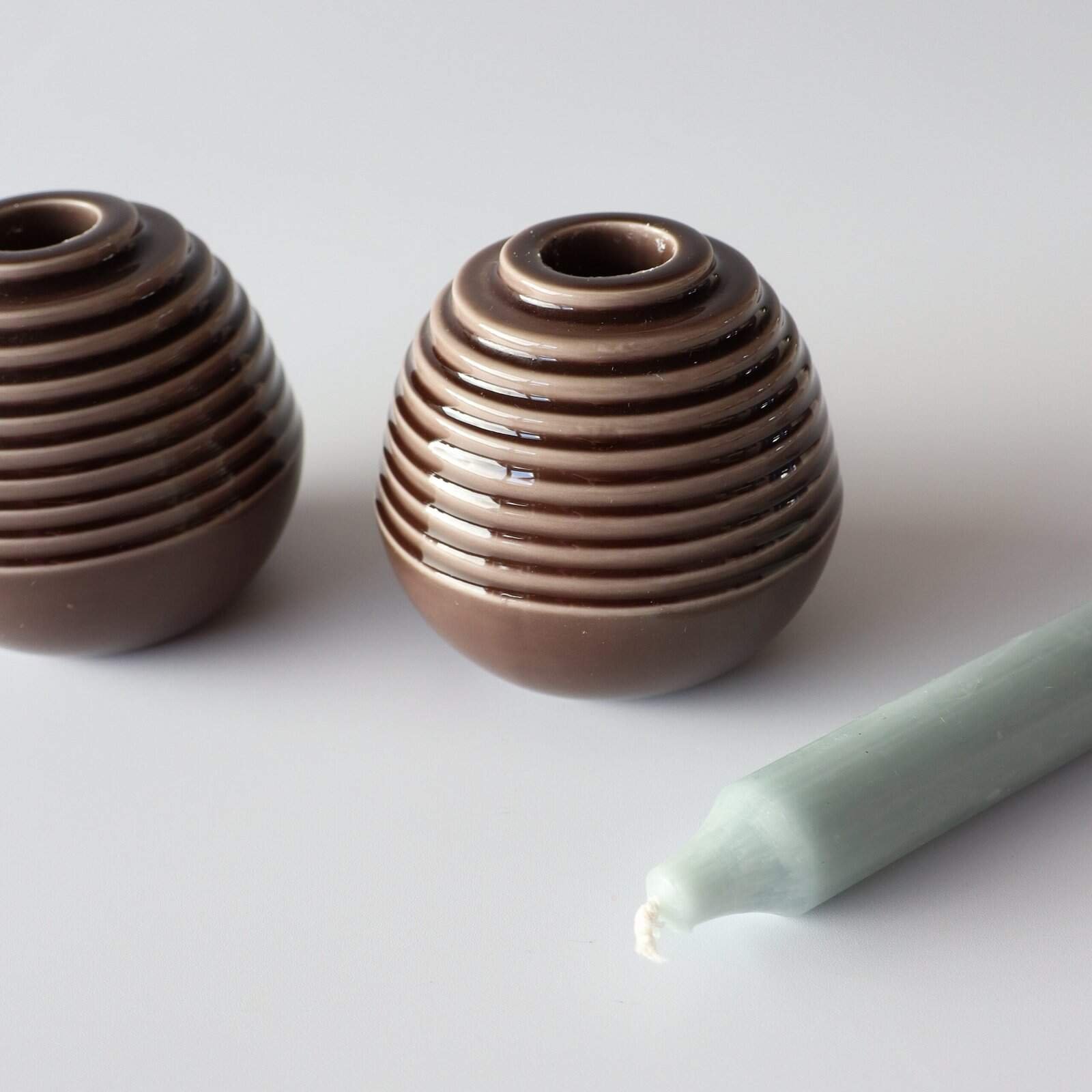 Kähler Cono kandelaar taupe - variant 4 - Afbeelding 3