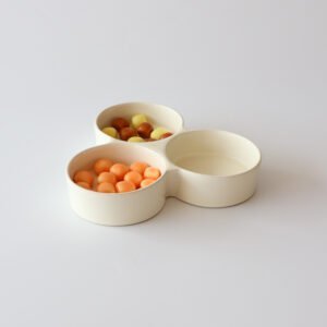 ASA Germany aardewerk vakjesschaal crème