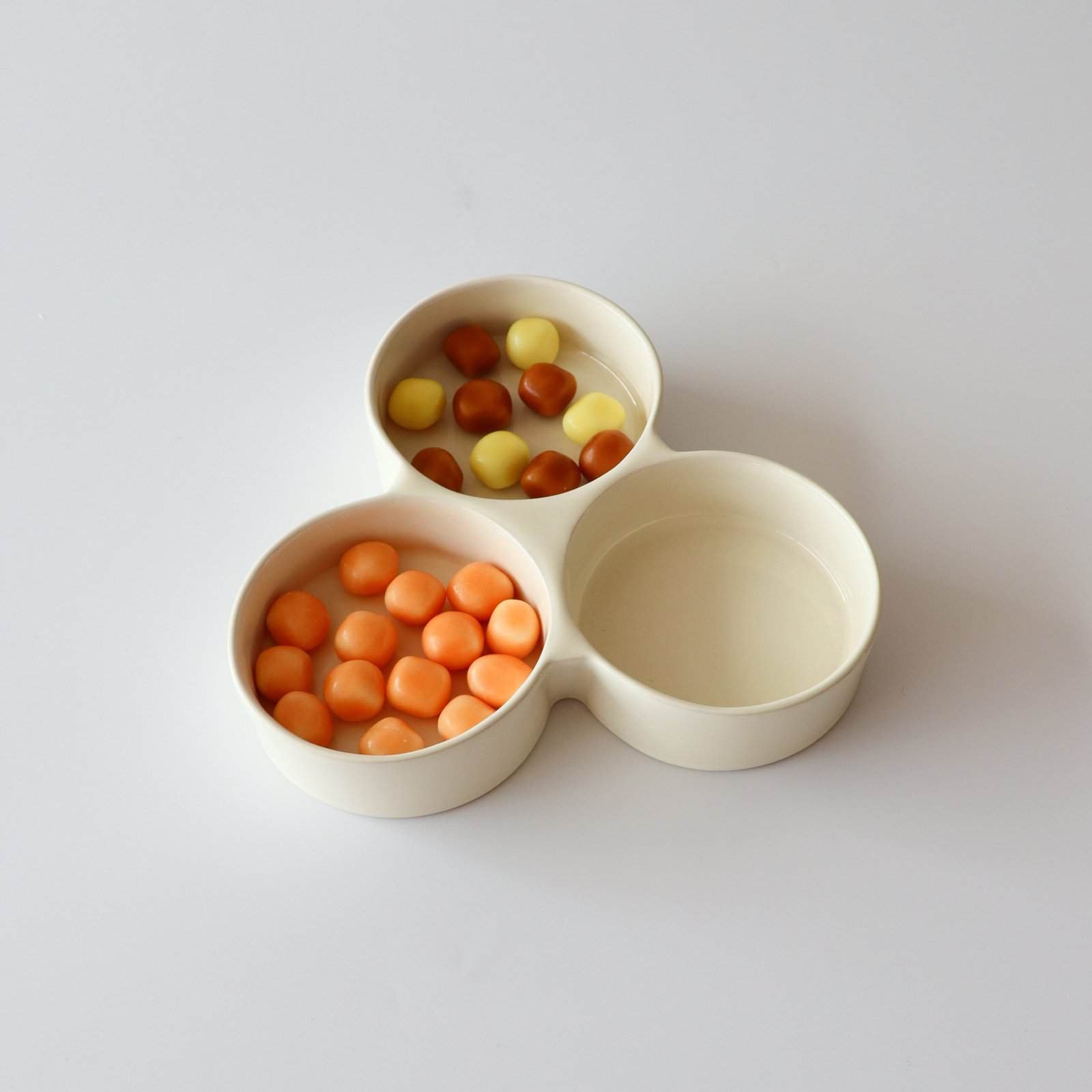 ASA Germany aardewerk vakjesschaal crème - Afbeelding 2