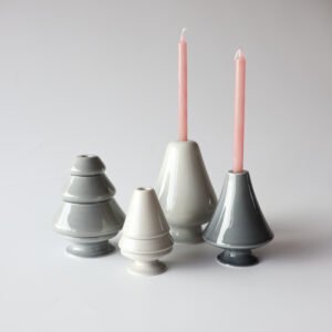 Kähler Avvento kandelaars grijs - set