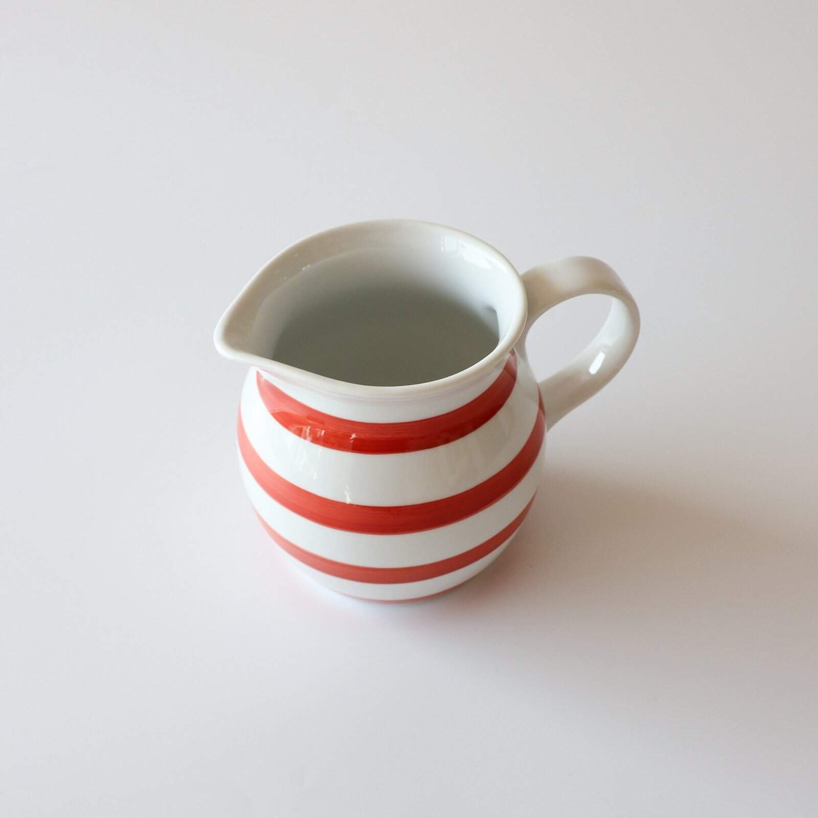 Aardewerk kan met streepjes rood - Afbeelding 2