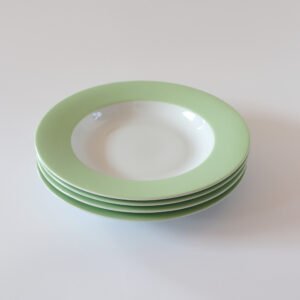 Vintage Ikea dinerborden lichtgroen - set van 4