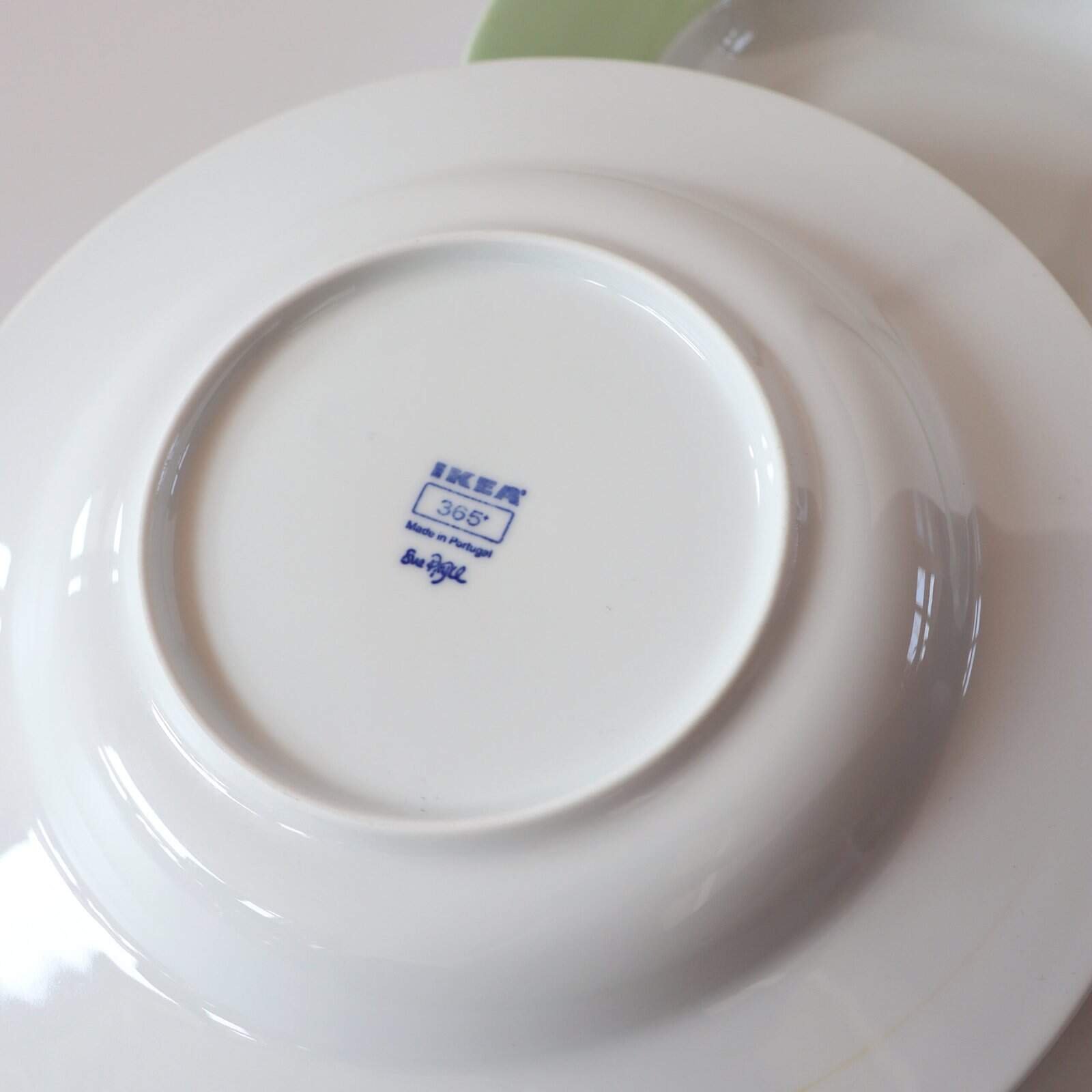 Vintage Ikea dinerborden lichtgroen - set van 4 - Afbeelding 3