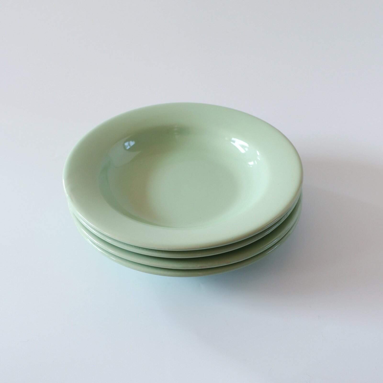 Pistache groene pastaborden - set van 4