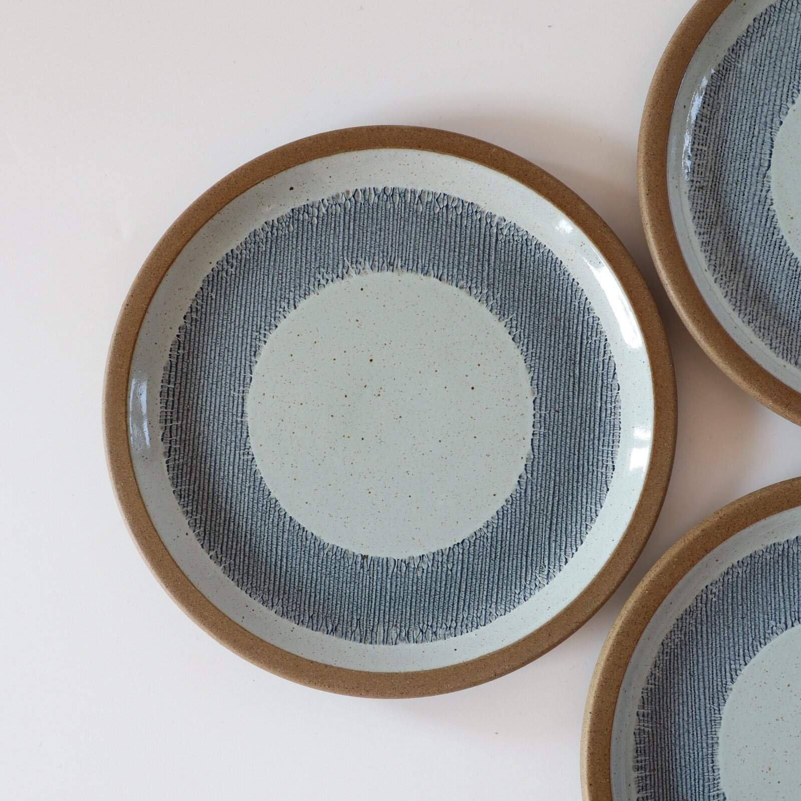 Wedgwood Midwinter borden blauw bruin - set van 4 - Afbeelding 3