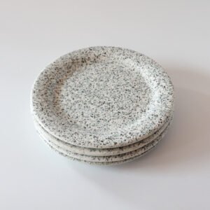 Aardewerk lunchborden spikkels - set van 4