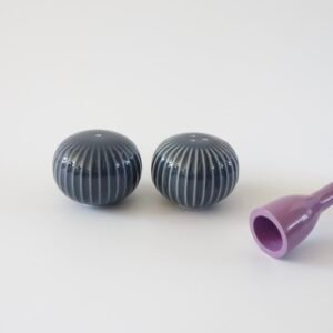 Kähler Hammershoi peper- en zoutstel grijsblauw