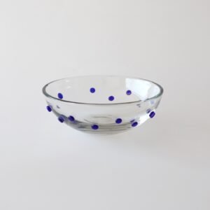 Glazen catch-all polkadots blauw