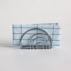 Servethouder rvs zilver