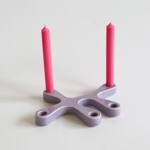 Deense organische kandelaar lila