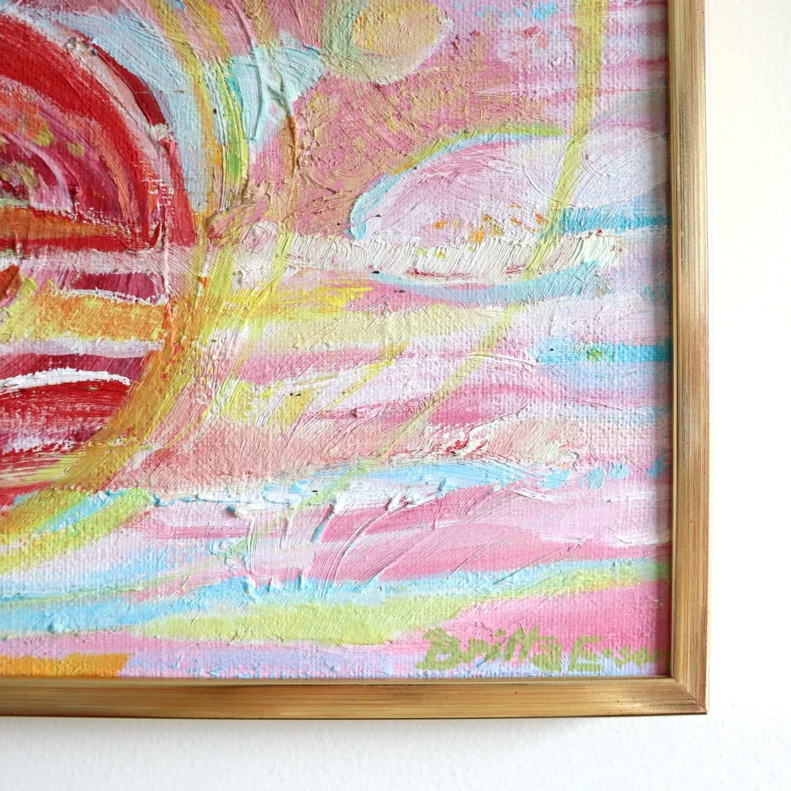 Zweeds schilderij olieverf op doek Britta Emanuelson - Afbeelding 6