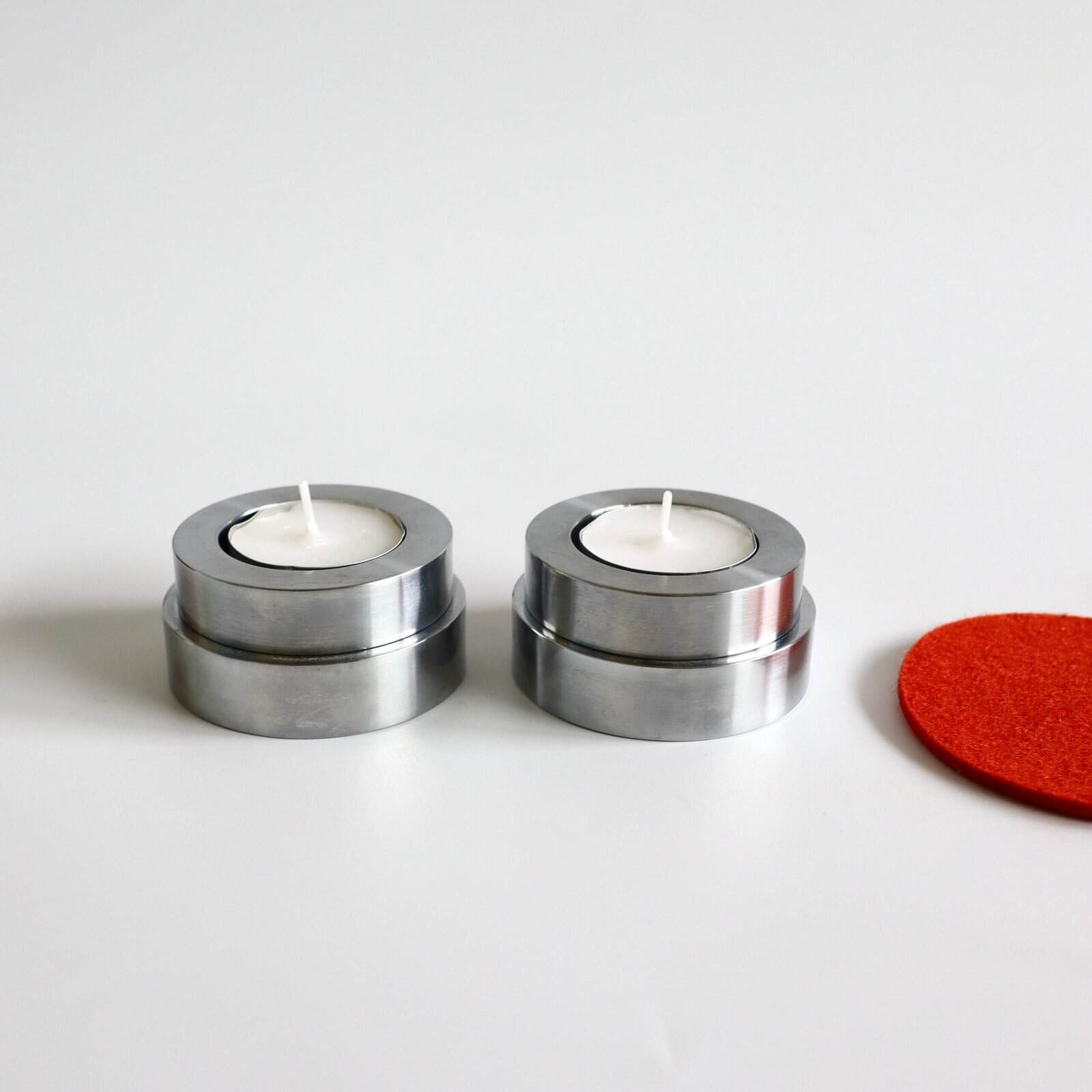 Menu rvs waxinelichthouders Deens - set van 2 - Afbeelding 2