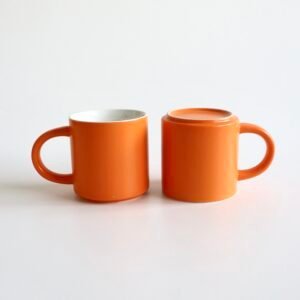 XL chunky oranje mokken - set van 2