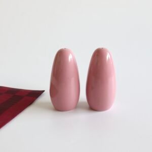 Peper- en zoutstel aardewerk roze