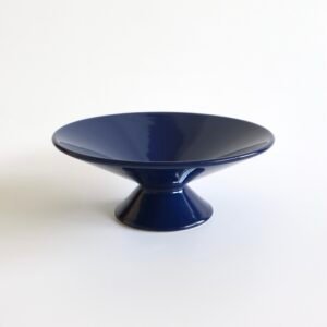 Vintage (fruit)schaal donkerblauw Mephis stijl