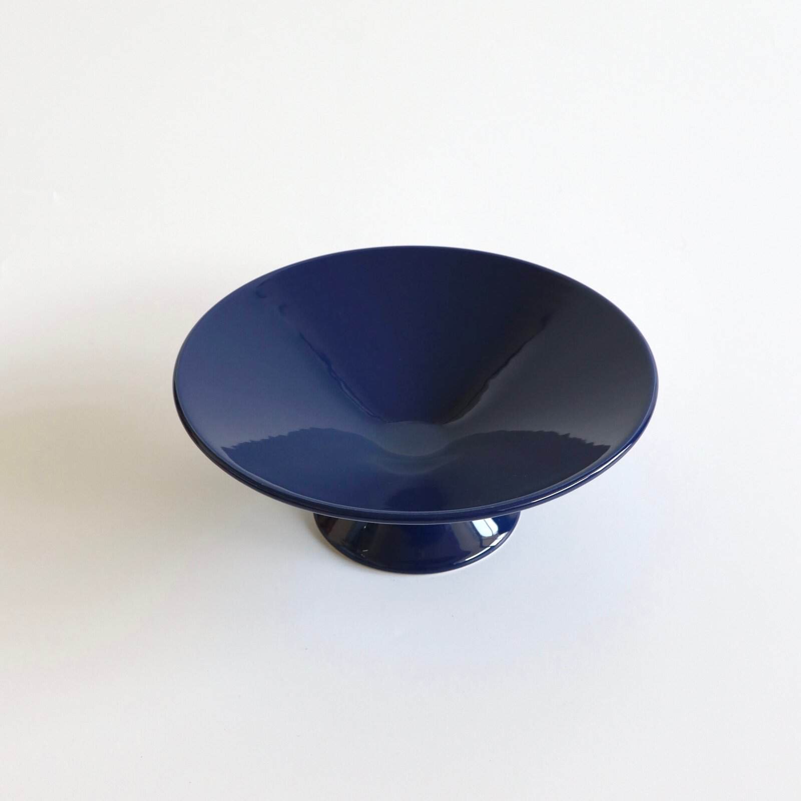 Vintage (fruit)schaal donkerblauw Mephis stijl - Afbeelding 3