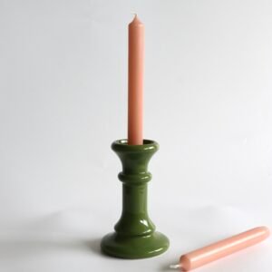 Sodahl chunky aardewerk kandelaar in groen